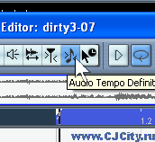 Рисунок 4 - Режим определения темпа в Steinberg Cubase SX