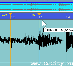 Рисунок 9 - Работа в Warp Mode. Steinberg Cubase SX