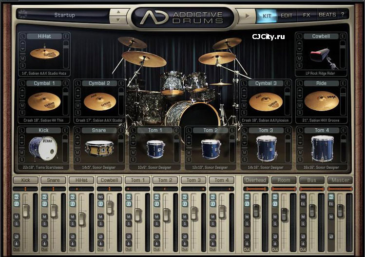 Краткое описание программы Addictive Drums
