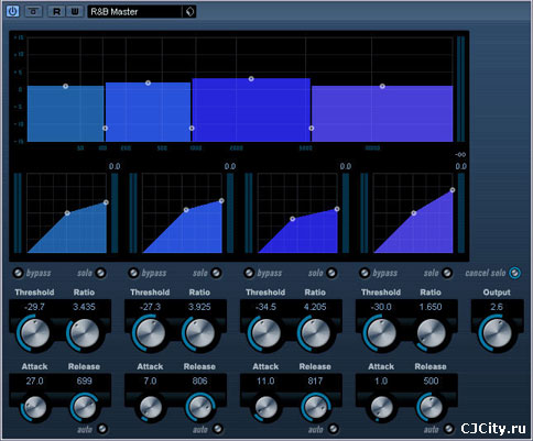 Multiband Compressor в Cubase 4