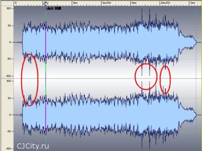 Рис.11. Результат использования режима Digital Click Detection