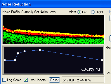 Рис.24. Фрагмент графиков окна Noise Reduction
